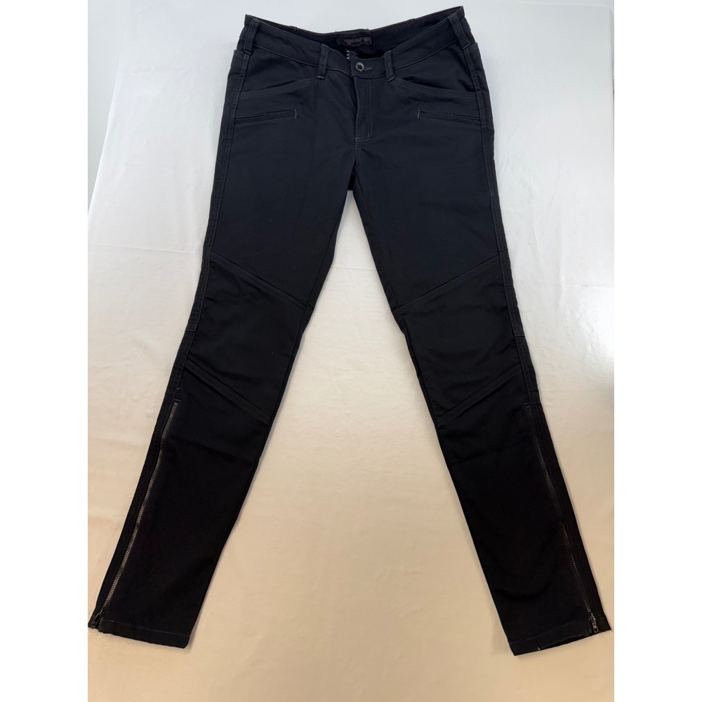 5.11 Tactical Wyldcat Pants womens 10 long Black Skinny side Zip stretch comfort